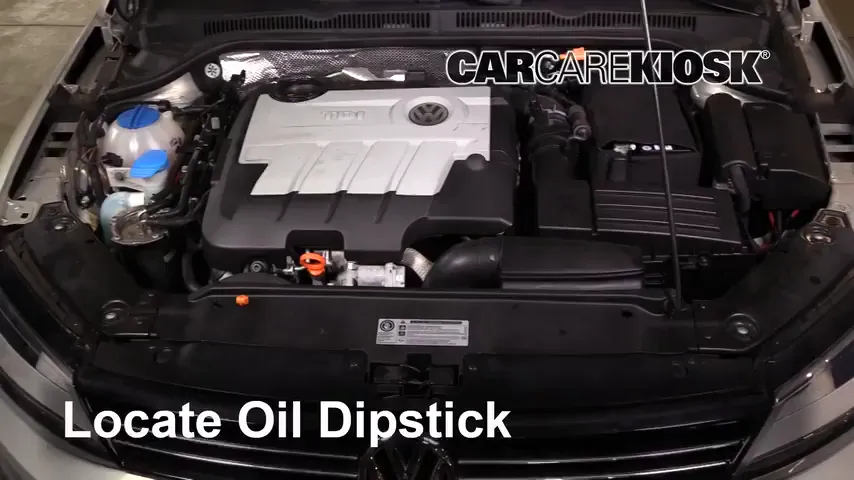 2012 Volkswagen Jetta TDI 2.0L 4 Cyl. Turbo Diesel Sedan Oil Check Oil Level
